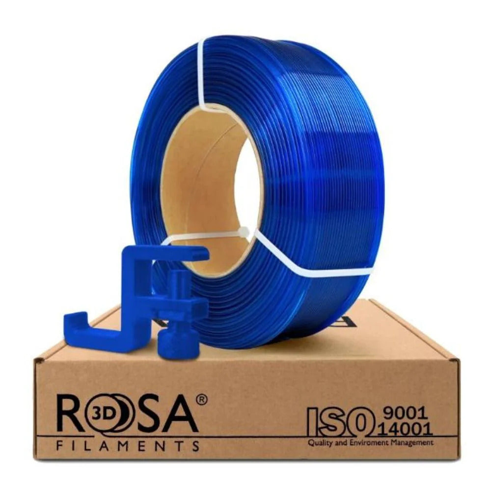 Rosa3D - PCTG - Bleu Transparent (Blue Transparent) - 1,75 mm - 1 kg Refill