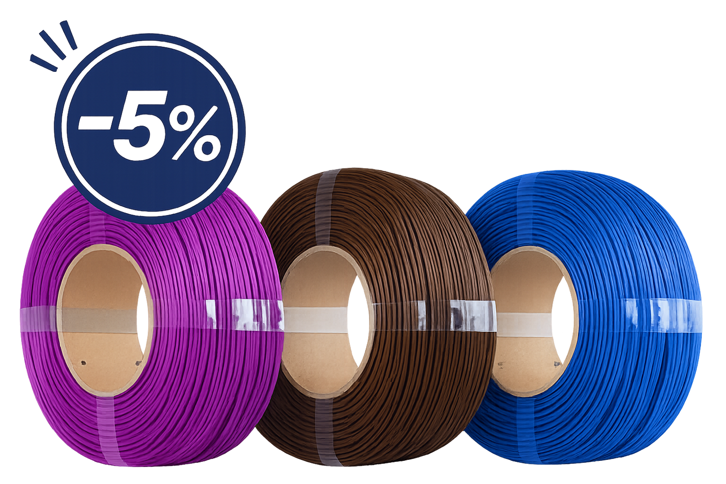 Pack Spectrum PLA Premium Performance Blue / Bison Brown / Plasma Purple