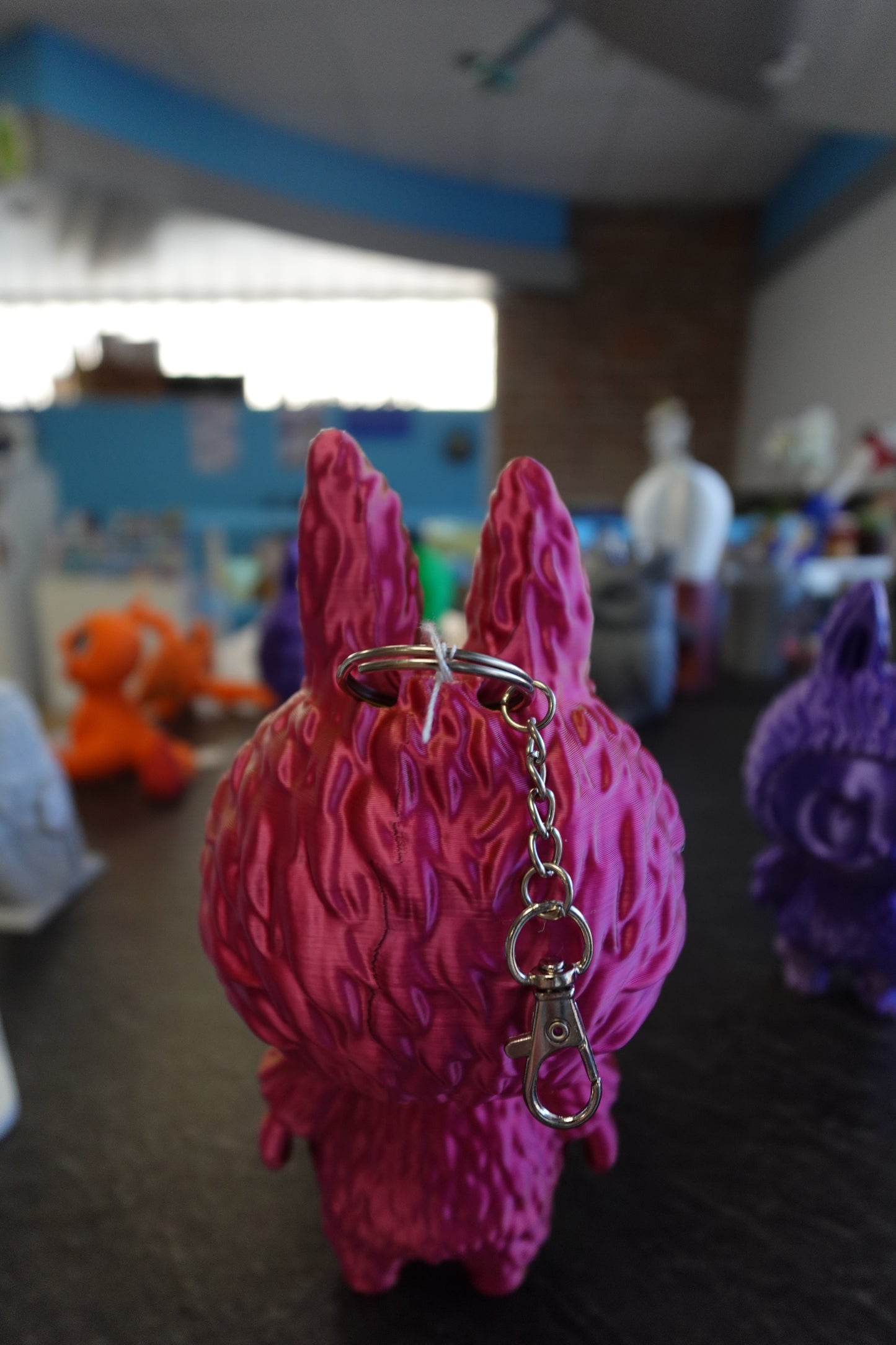 Labubu Rouge/Or 20CM AVEC PORTE-CLE