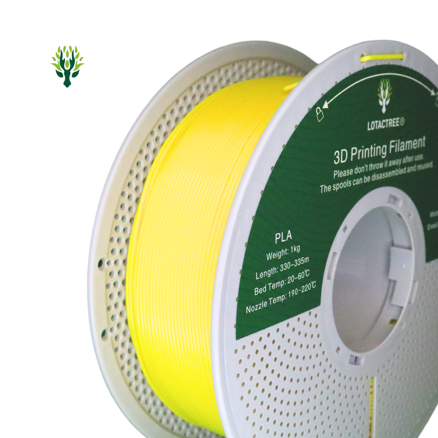 Lotactree PLA Lego Yellow 1.75mm 1Kg
