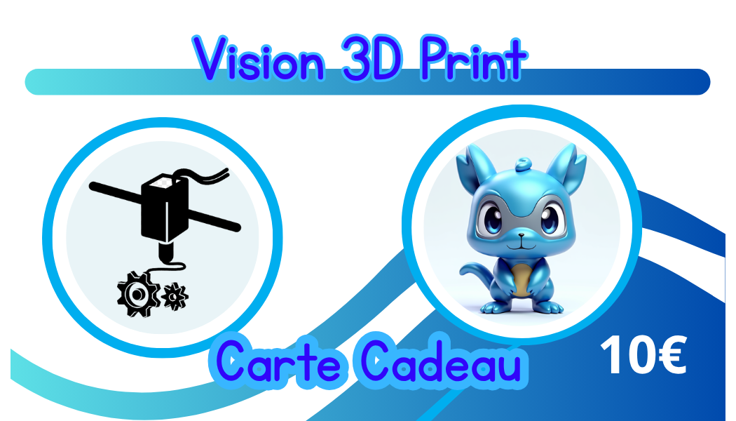 Carte-Cadeau Vision 3D Print 10€