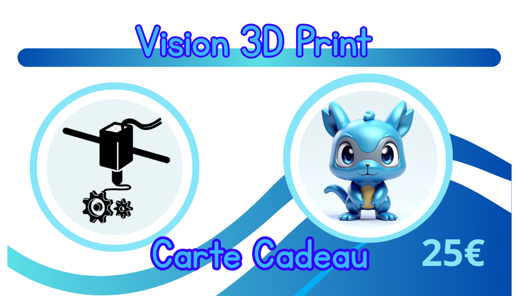 Carte-Cadeau Vision 3D Print 25€
