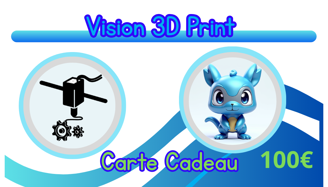 Carte-Cadeau Vision 3D Print 100€