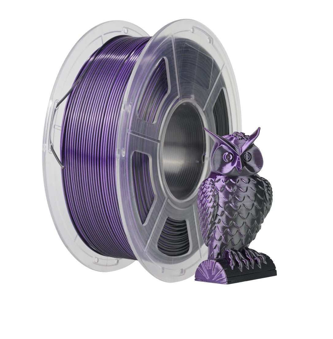 Sunlu - Silk PLA+ Dual - Noir/Violet (Black Purple) - 1,75 mm - 1 kg