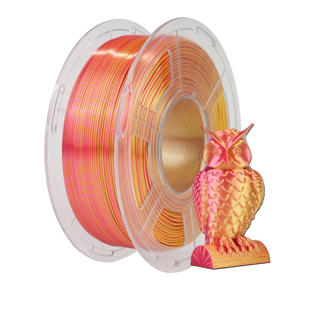 Sunlu - Silk PLA+ Dual - Rouge/Or (Red Gold) - 1,75 mm - 1 kg