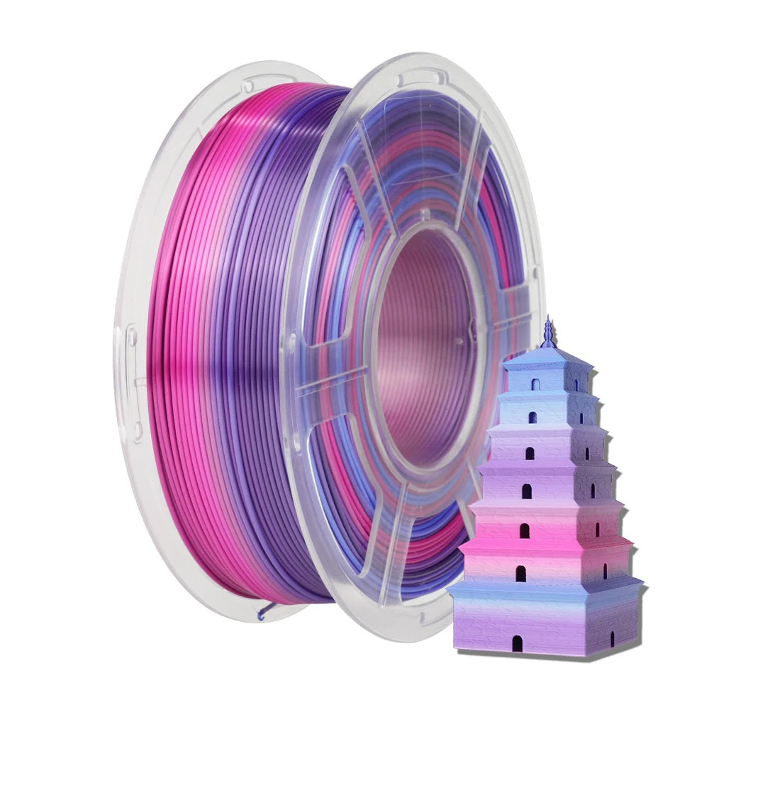 Sunlu - Silk PLA+ - Traubensorbet (Regenbogen 02) - 1,75 mm - 1 kg