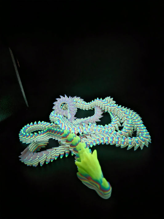 Dragon articulé 3.20m Phosphorescent 🐉✨