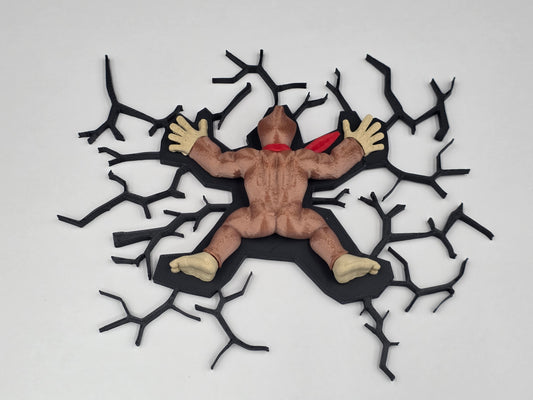 💥 Figurine Murale Donkey Kong – Effet Mur Cassé 💥