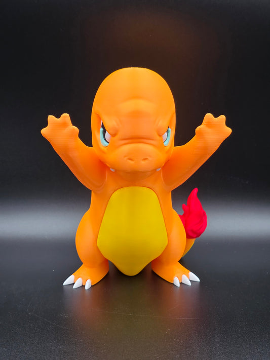 🔥 Figurine Dracaufeu visage écrase