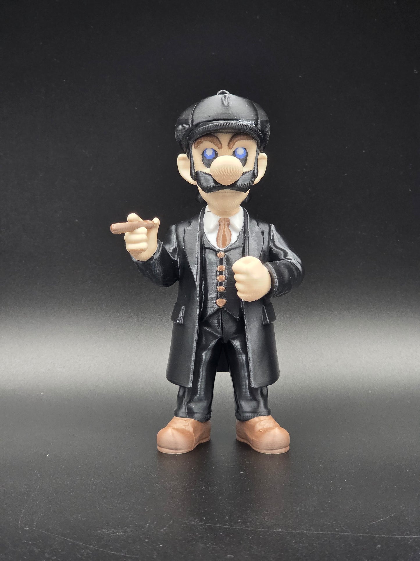 🕵️‍♂️ Figurine Luigi – Version Vintage 🖤