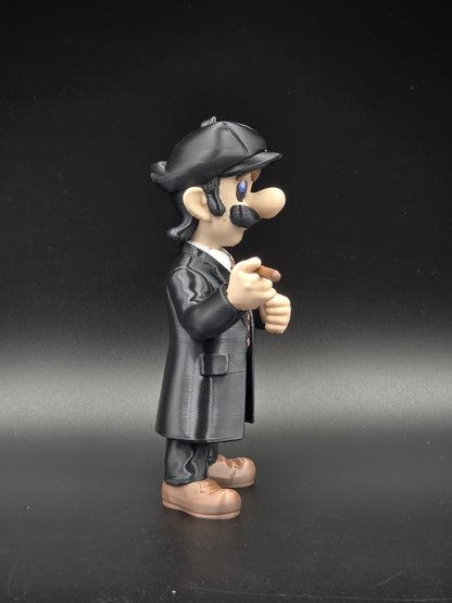 🕵️‍♂️ Figurine Luigi – Version Vintage 🖤
