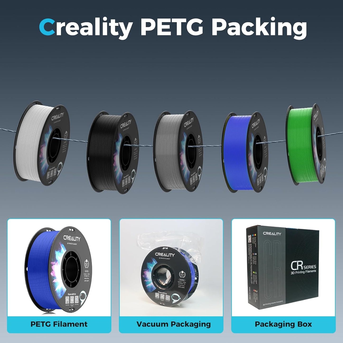 Creality PETG BLAU Filament 1,75 mm 1 kg