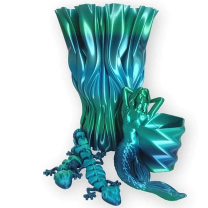 Rosa3D - PLA Rainbow Silk - Arc-en-ciel Océan (Silk Ocean) - 1,75 mm - 1 kg Refill