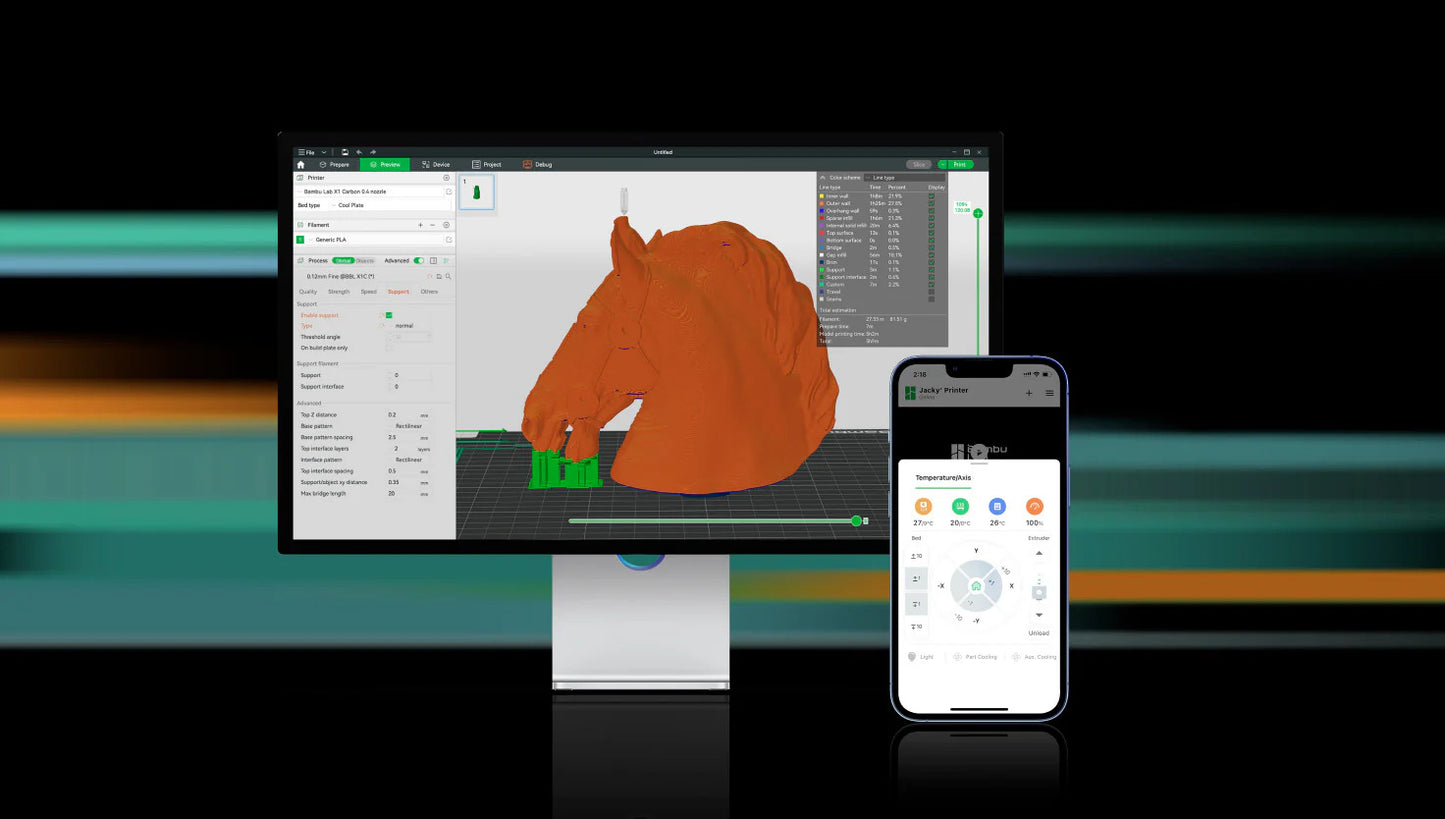 Bambu Lab - P1S Combo avec AMS - Imprimante FDM Ultra Rapide