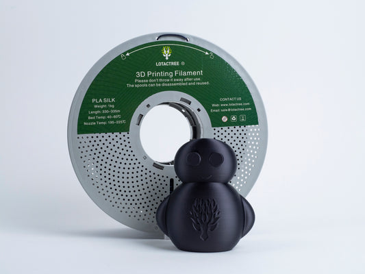 Lotactree PLA-SILK Black 1.75mm 1Kg