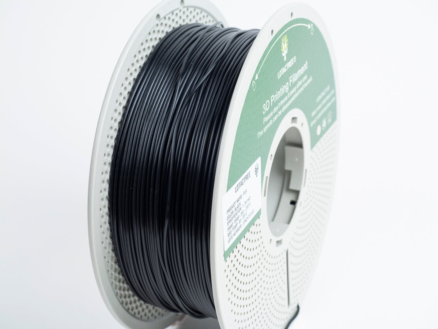 Lotactree PLA Black 1.75mm 1Kg
