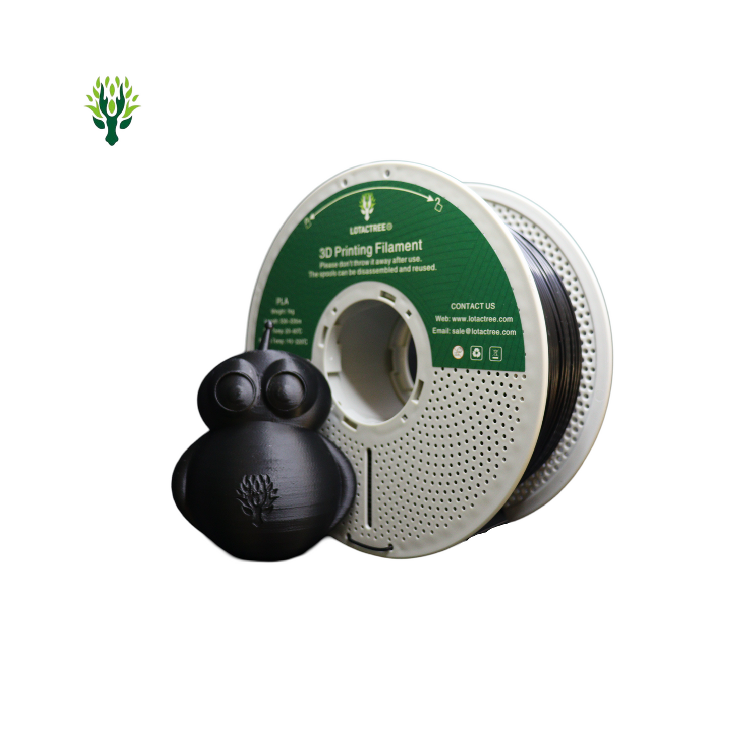 Lotactree PLA-F Black 1.75mm 1Kg