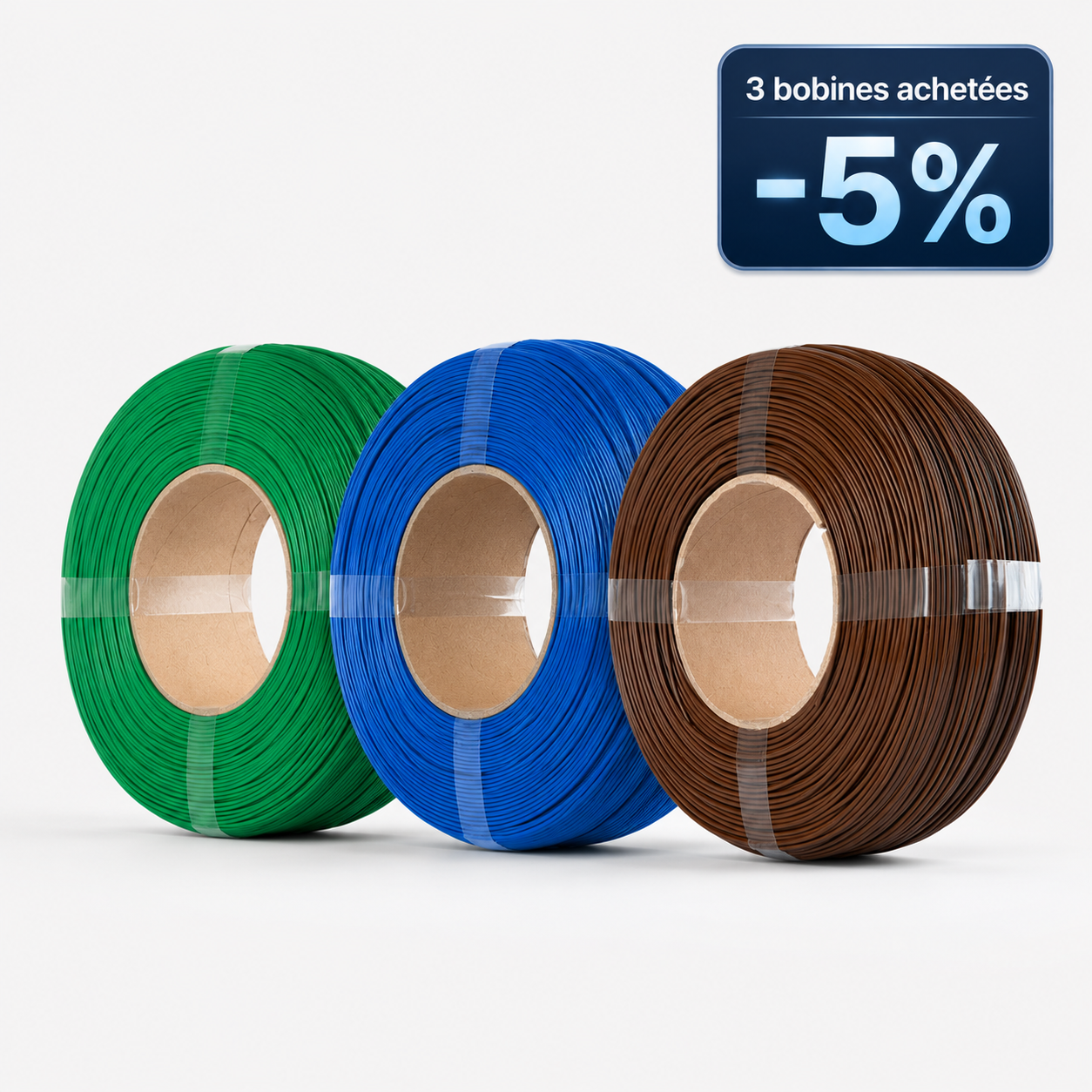 Pack Spectrum PLA Premium Performance Blue / Bison Brown / Forest Green
