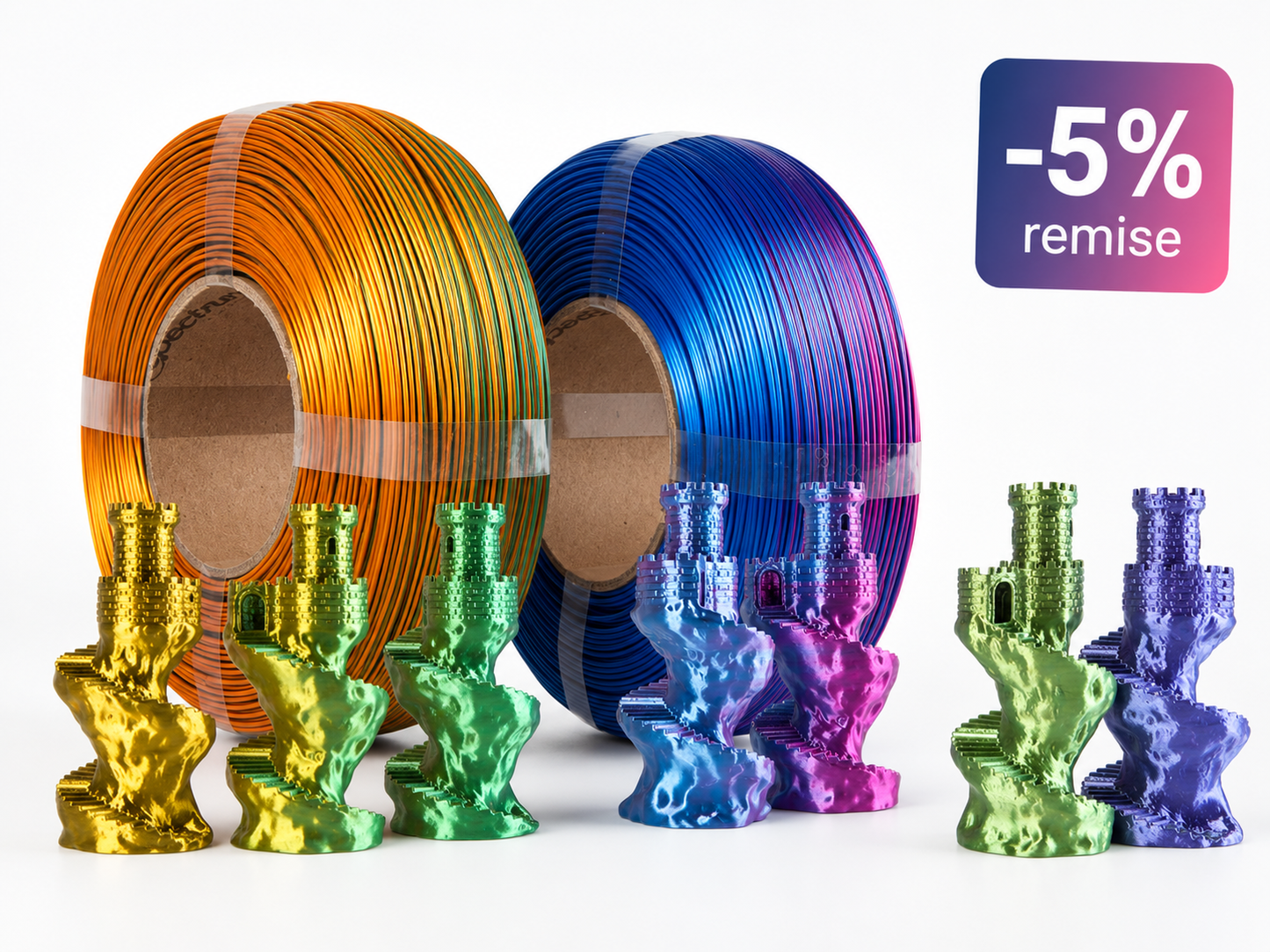 Spectrum PLA Magic Amber Leaf / Aurora Bloom / Vivid Lavender