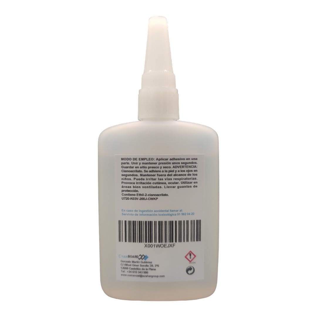 Cyanboard adhésif cyanoacrylate instantané 100 Gr.