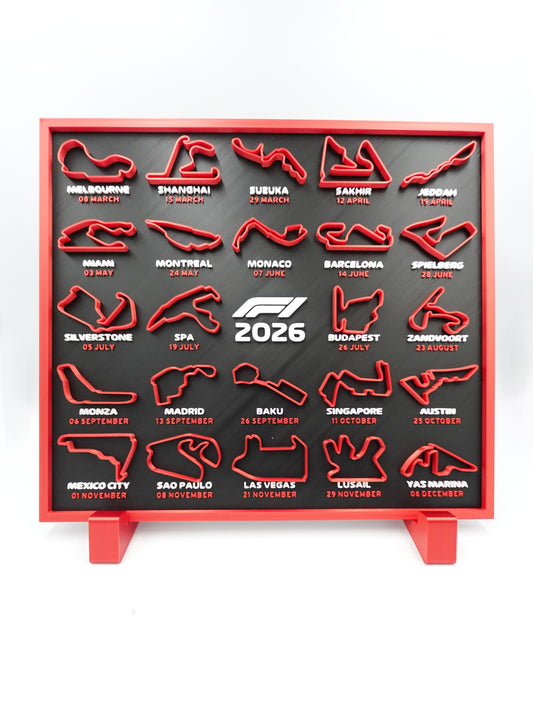 Carte Circuits Formule 1 2026