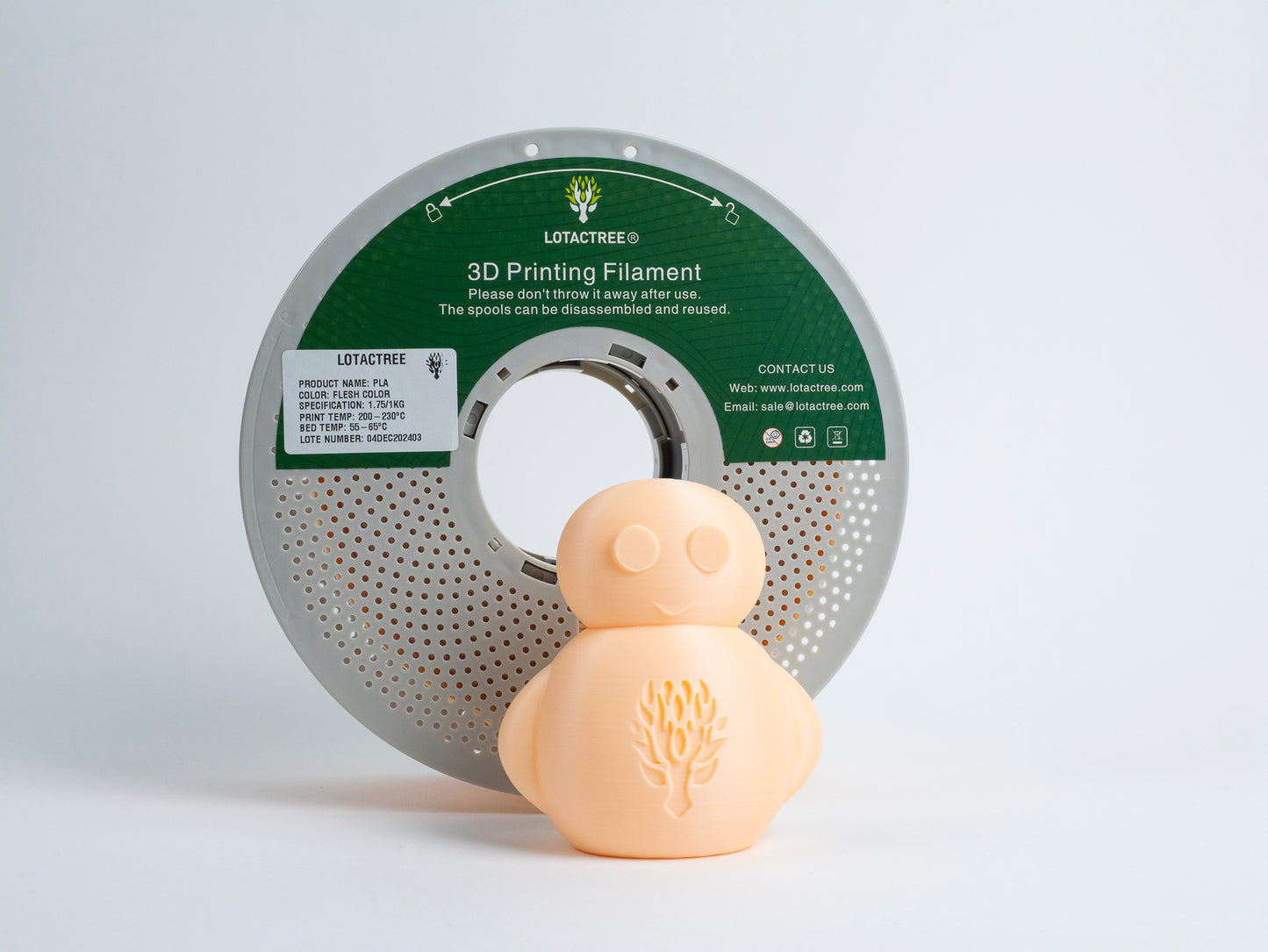 Lotactree PLA Flesh Color 1.75mm 1Kg