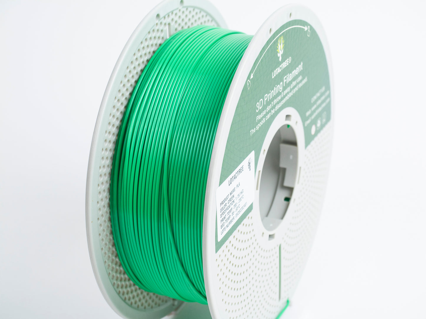 Lotactree PLA Green 1.75mm 1Kg