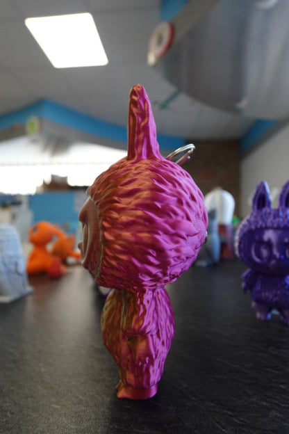 Labubu Rouge/Or 20CM AVEC PORTE-CLE