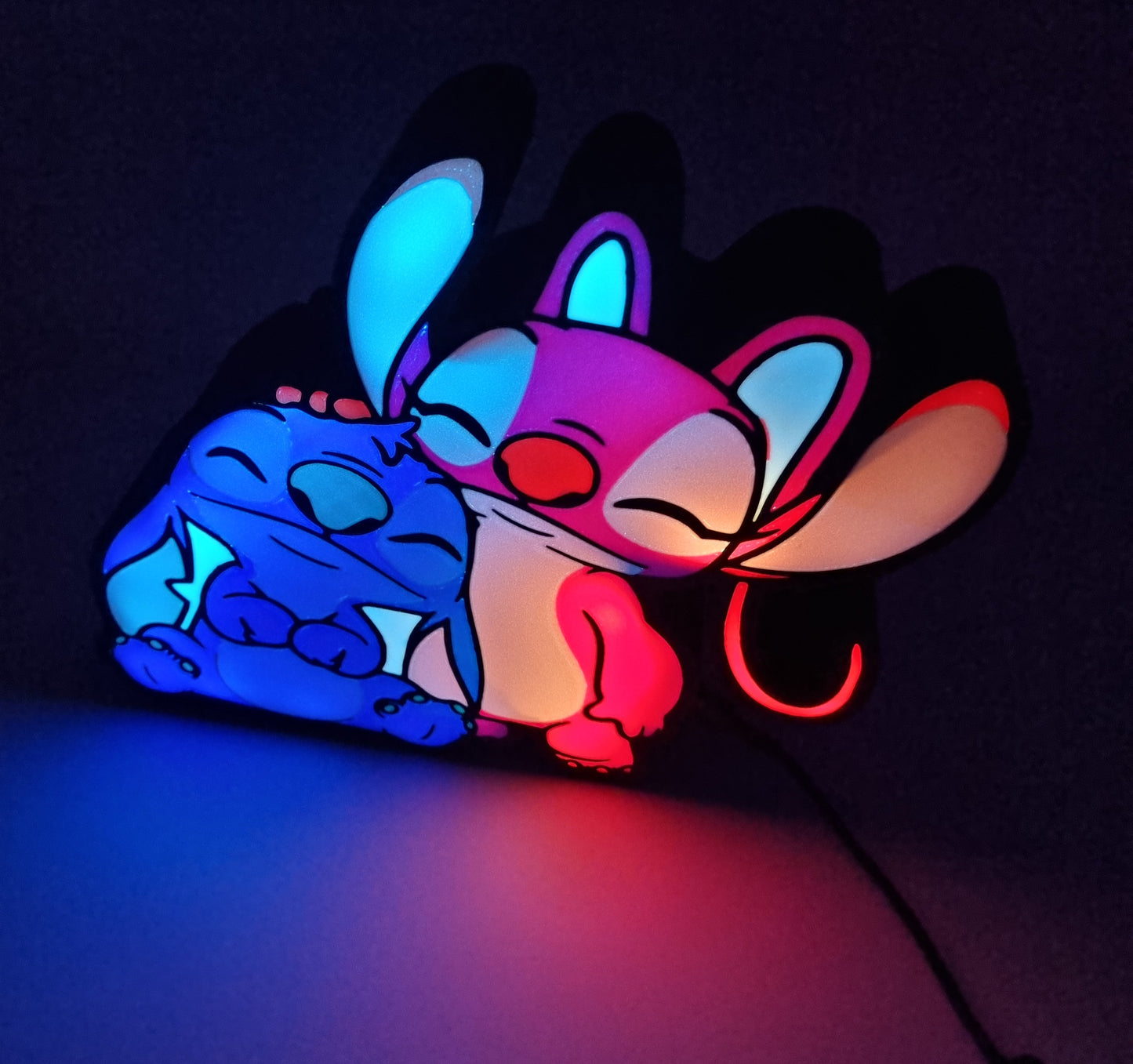 Luminaire Stitch et Angel
