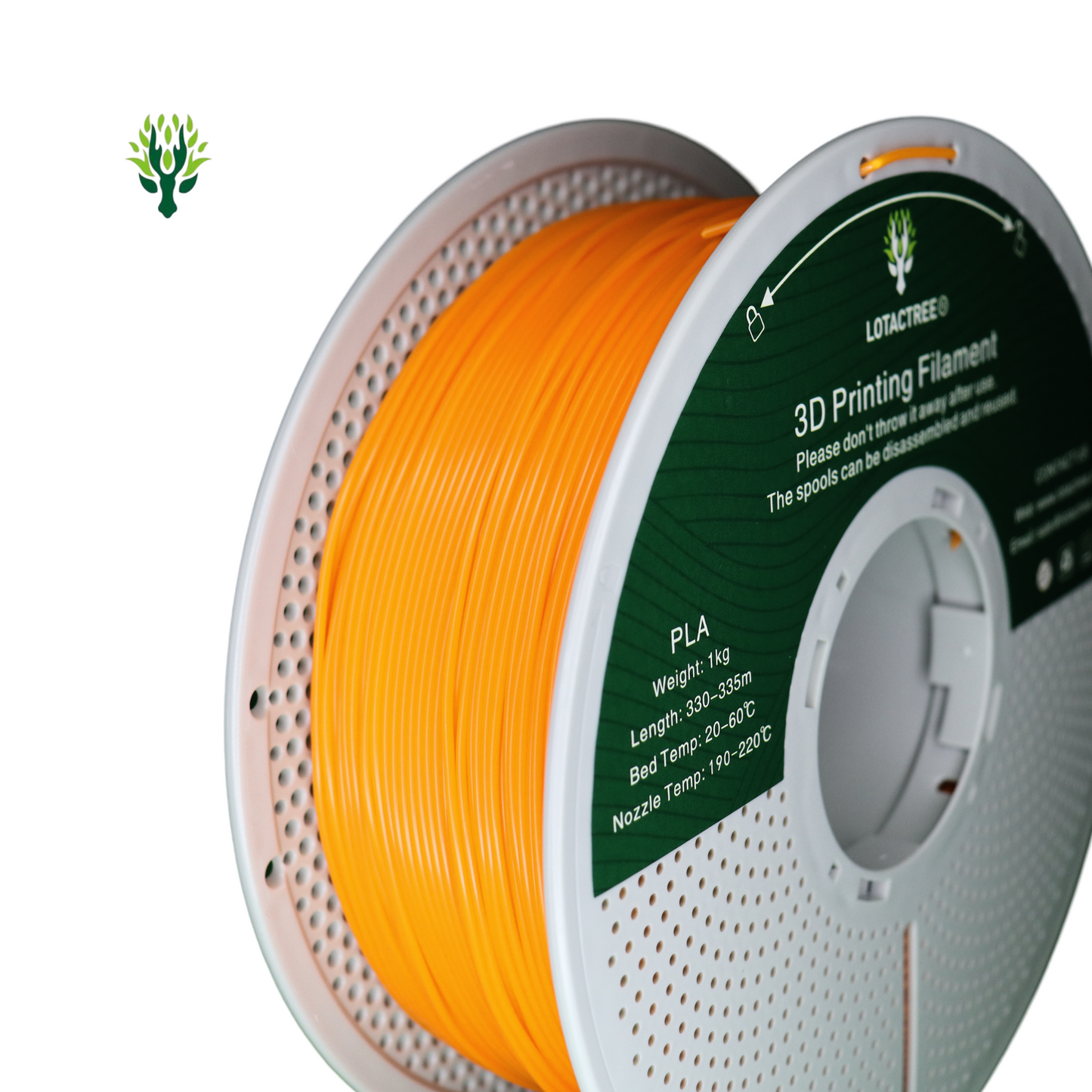 Lotactree PLA Orange 1.75mm 1Kg