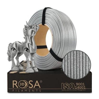 Rosa3D - PLA Galaxy - Argent Brillant (Brillant Silver) - 1,75 mm - 1 kg Refill