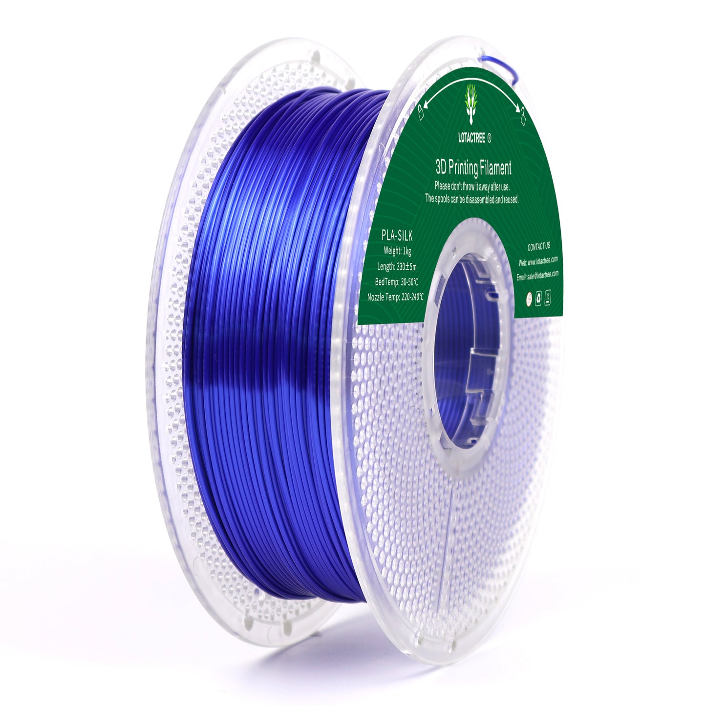 Lotactree PLA-SILK Dark Blue 1.75mm 1Kg