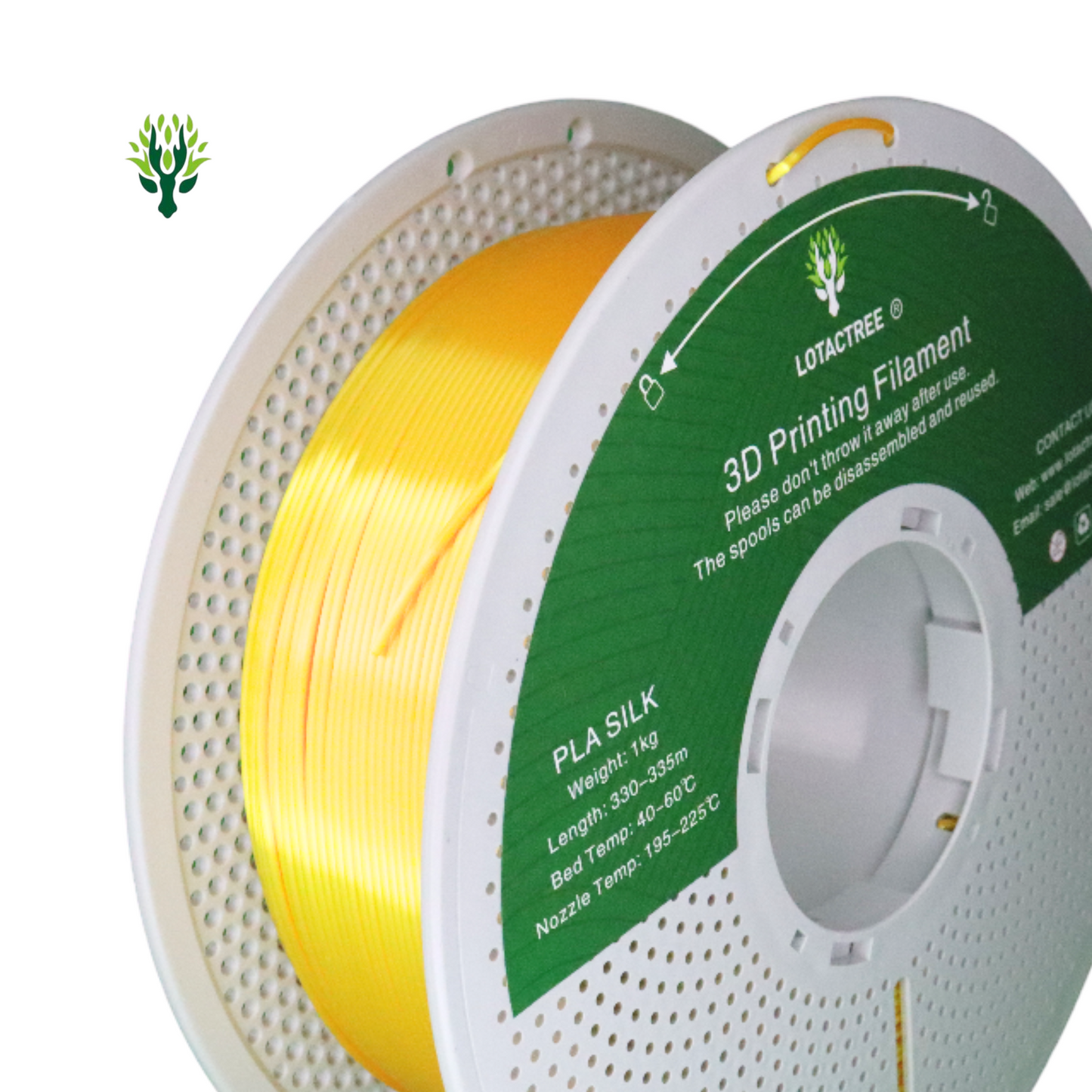 Lotactree PLA-SILK Gold 1.75mm 1Kg