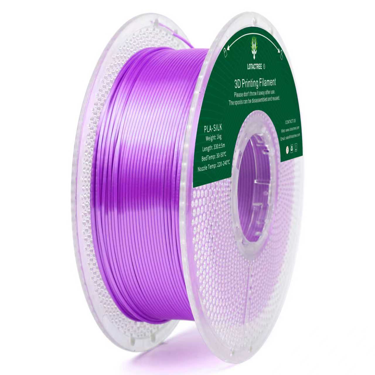 Lotactree PLA-SILK Purple Red 1.75mm 1Kg