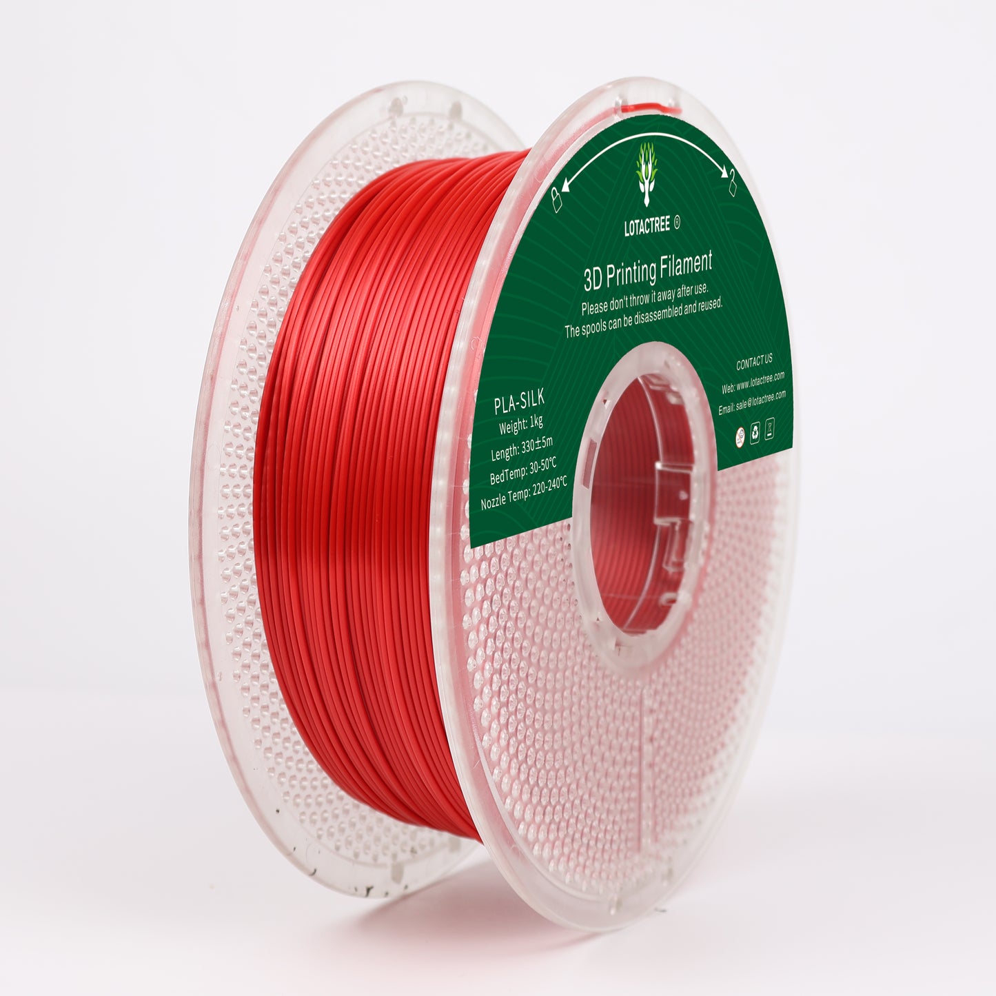 Lotactree PLA-SILK Red 1.75mm 1Kg