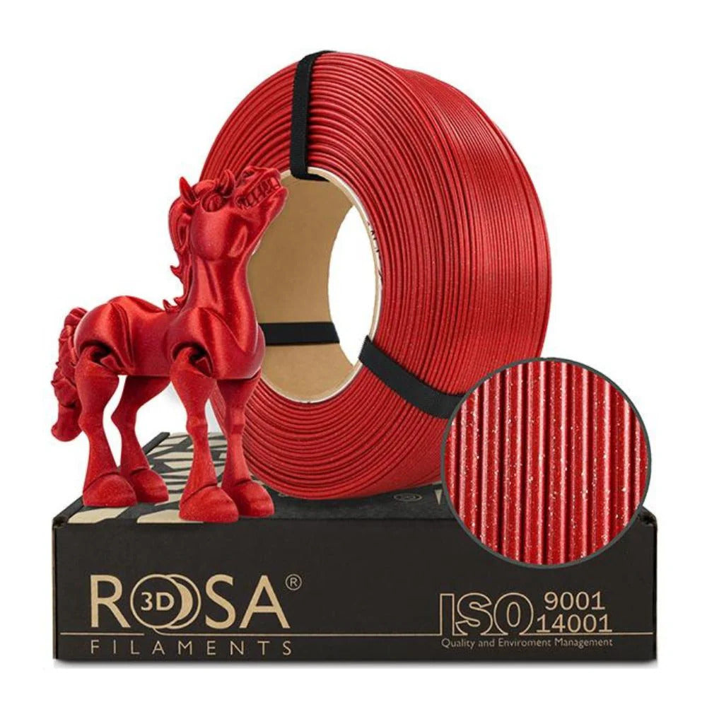 Rosa3D - PLA Galaxy - Rouge Carmin (Karmin Red) - 1,75 mm - 1 kg Refill