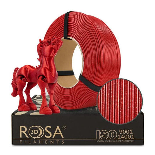 Rosa3D - PLA Galaxy - Rouge Carmin (Karmin Red) - 1,75 mm - 1 kg Refill