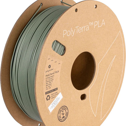 Polymaker - PolyTerra PLA - Vert Doux (Muted Green) - 1,75 mm - 1 kg
