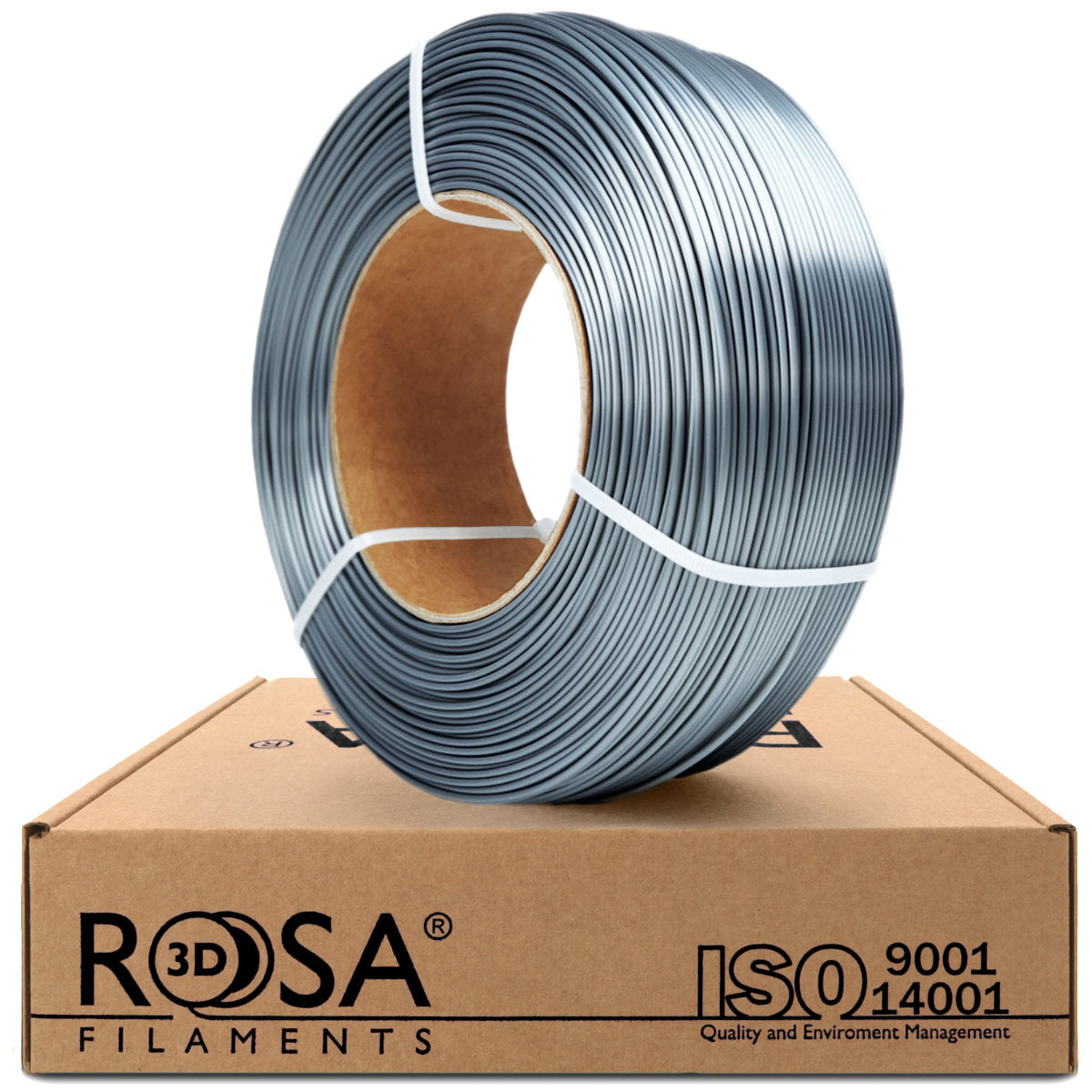 Rosa3D - PLA Silk - Acier (Steel) - 1,75 mm - 1 kg Refill