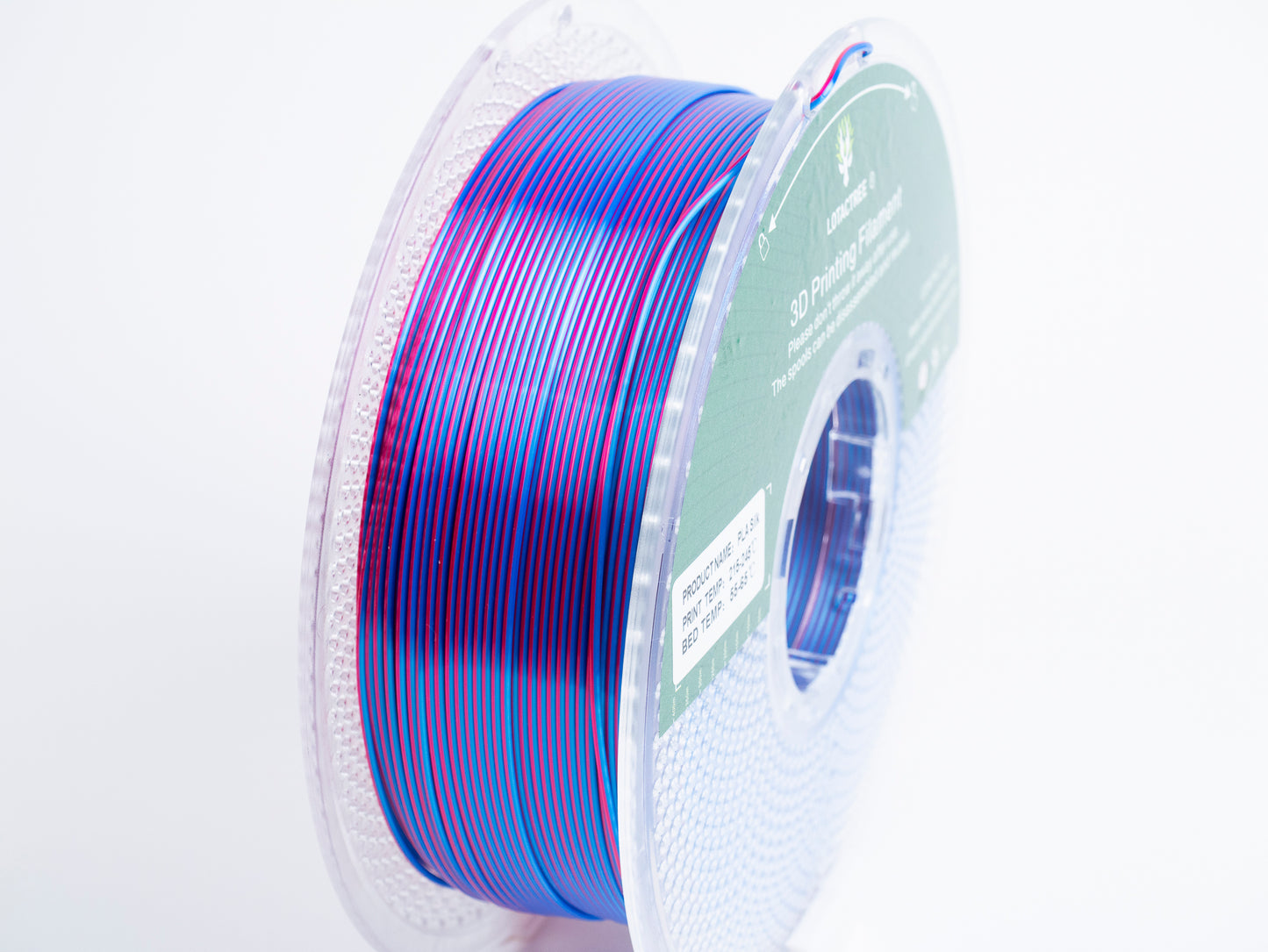 Lotactree PLA-SILK Rose Red & Sky Blue 1.75mm 1Kg