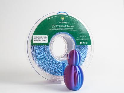 Lotactree PLA-SILK Rose Red & Sky Blue 1.75mm 1Kg