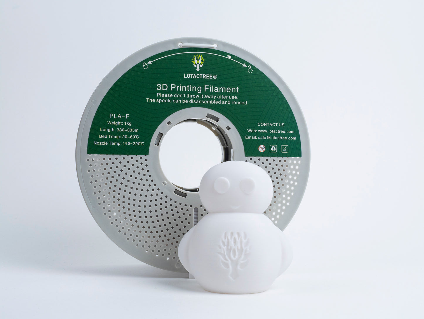 Lotactree PLA-F White6740 1.75mm 1Kg