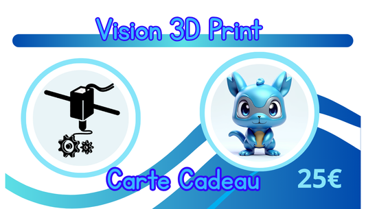 Carte-Cadeau Vision 3D Print 25€