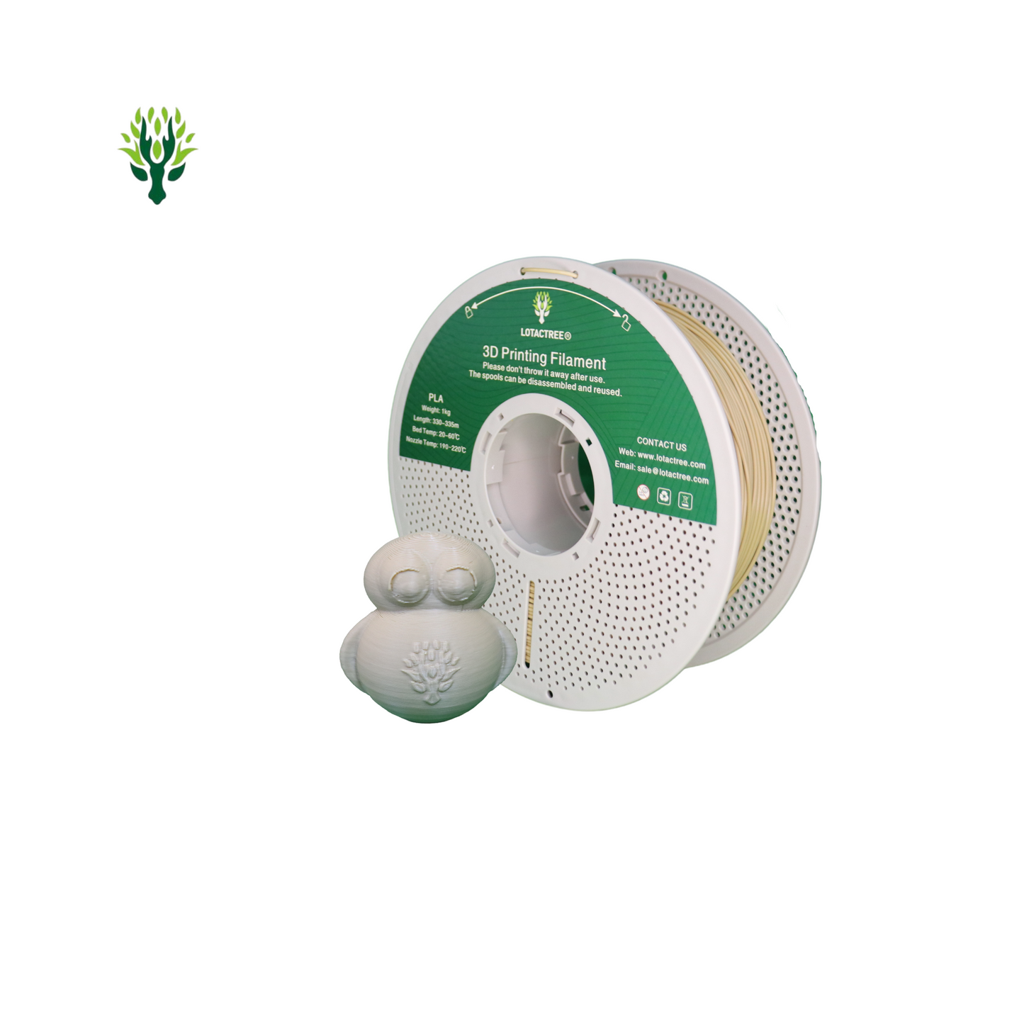 Lotactree PLA Wood 1.75mm 1Kg