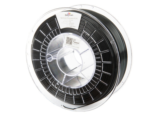 SPECTRUM filament PCTG de 1,75 mm TRAFFIC BLACK 1 kg (RAL 9017)