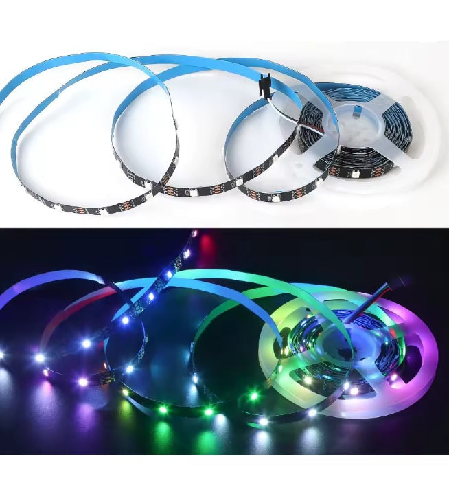 Farbige LEDs, 5 m, 60 LEDs, 5 V Gleichstrom