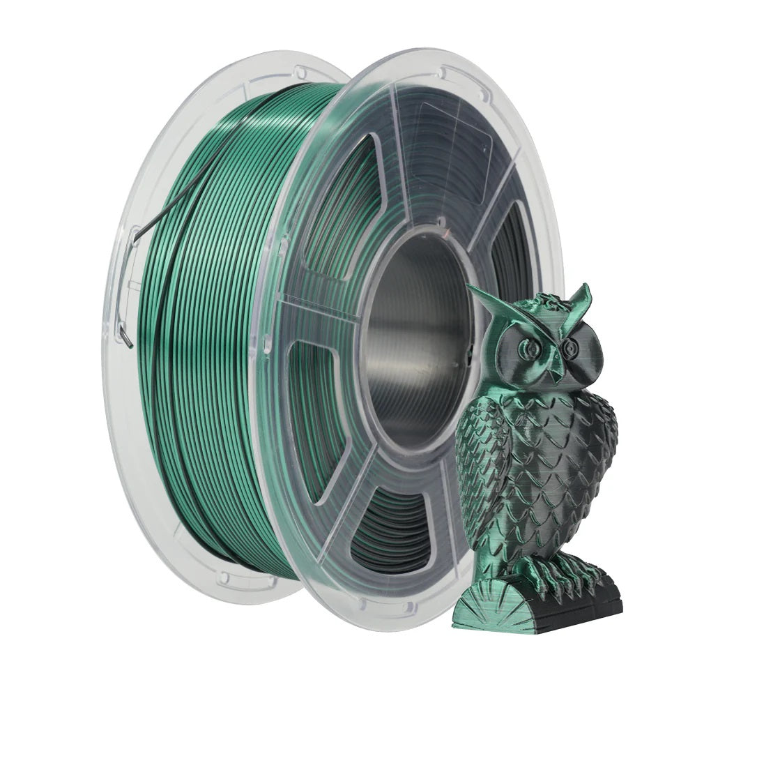 Sunlu - Silk PLA+ Dual - Noir/Vert (Black Green) - 1,75 mm - 1 kg
