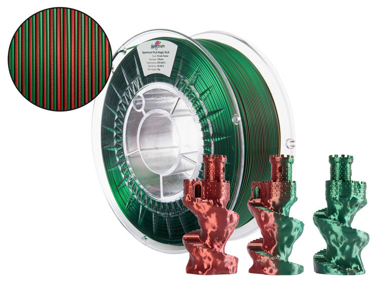 Spectrum ReFill PLA Magic SILK 1.75mm FOREST FLAME 1kg