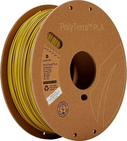 Polymaker - PolyTerra PLA - Vert Clair Armée (Army Light Green) - 1.75 mm - 1 kg
