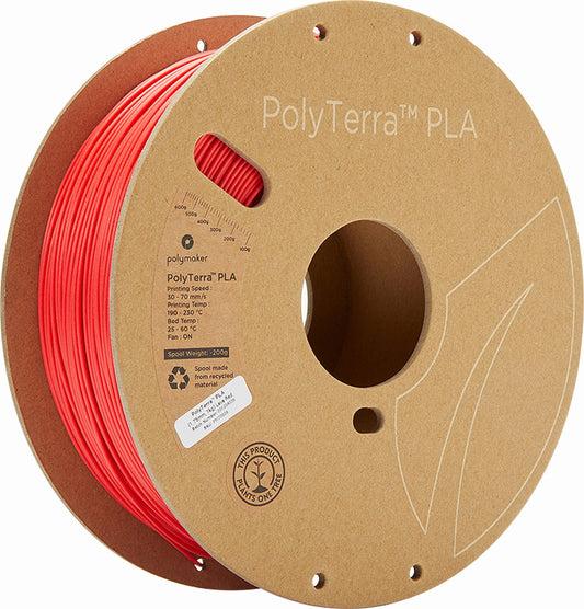 Polymaker - PolyTerra PLA - Rouge Lave (Lava Red) - 1.75 mm - 1 kg